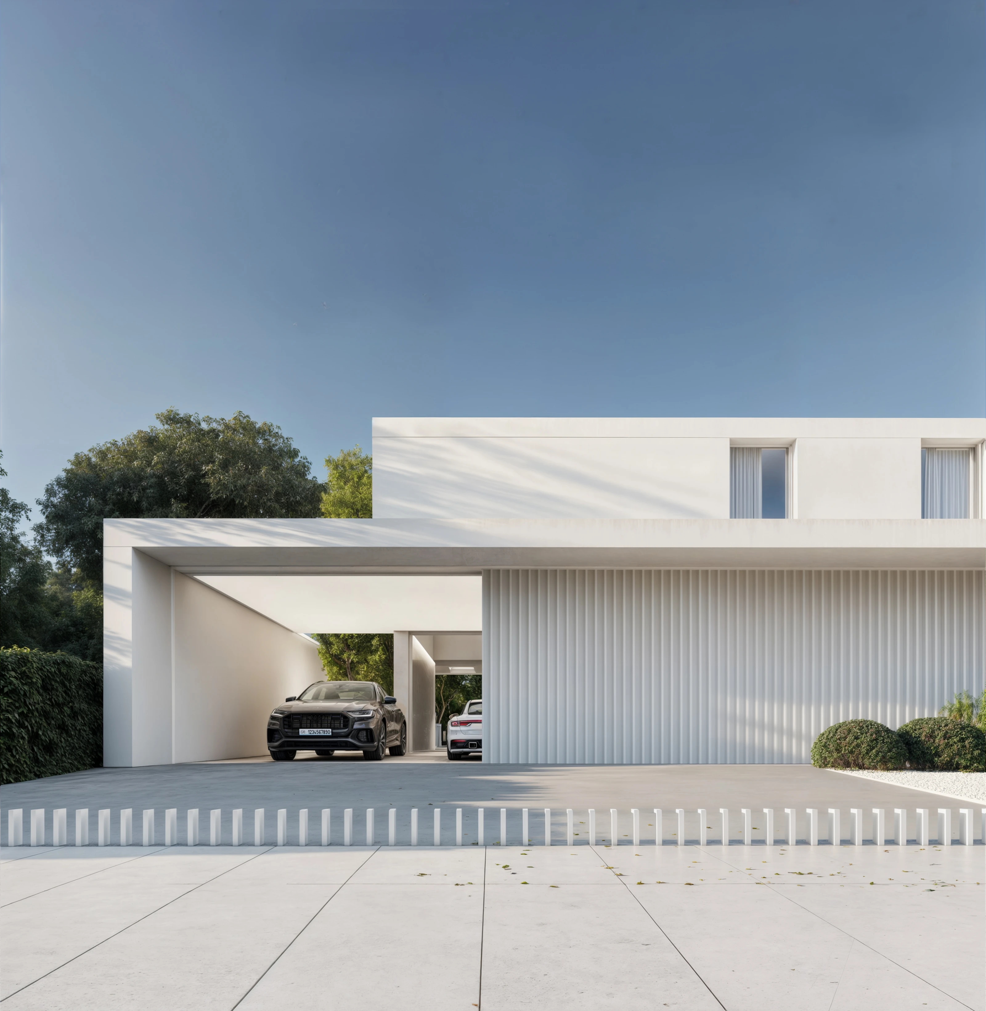 25.007 DVD — exterior view 3, private residence in Düsseldorf, Germany, Andoni Studio