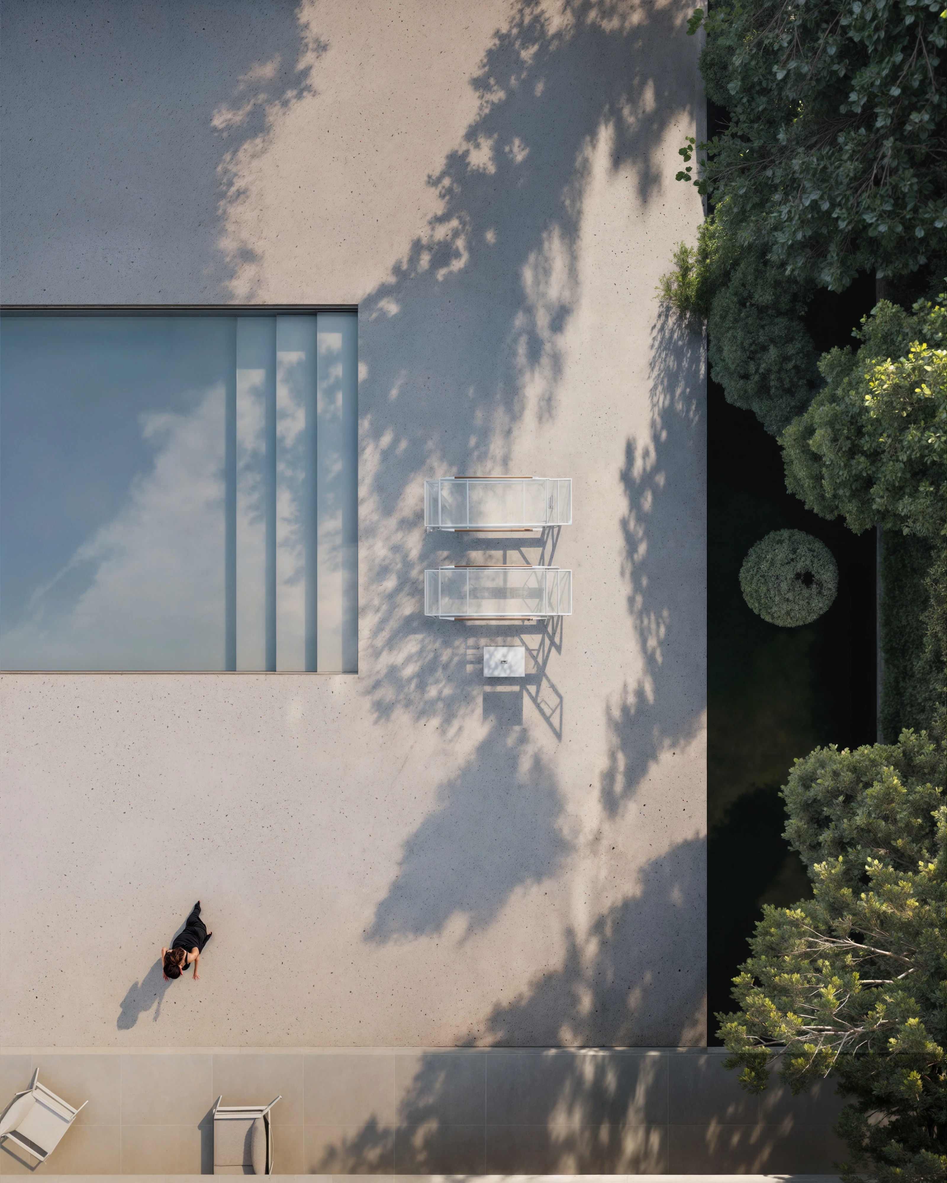 25.007 DVD — exterior view 7, private residence in Düsseldorf, Germany, Andoni Studio