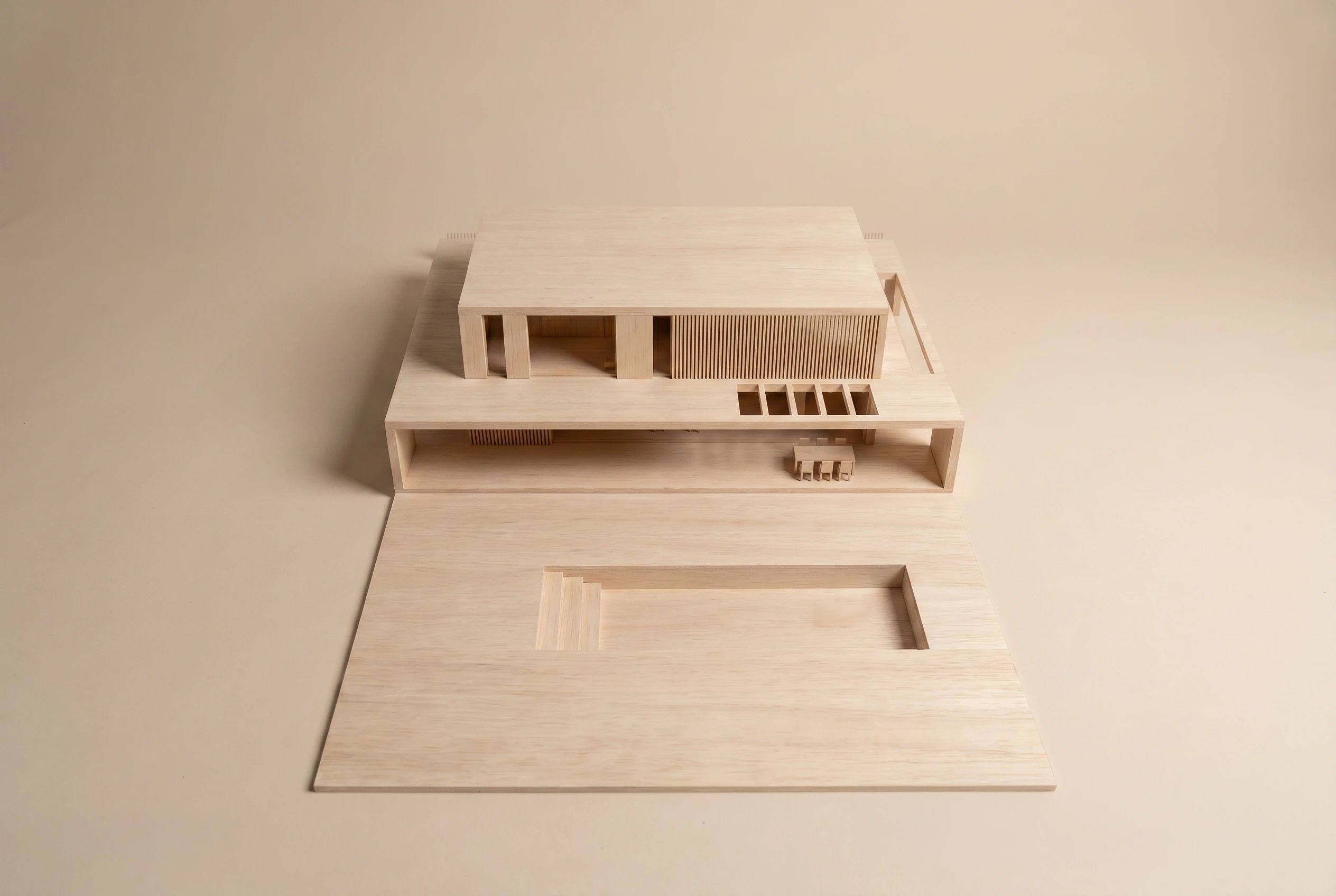 25.007 DVD — physical architectural model 3, private residence in Düsseldorf, Germany, Andoni Studio