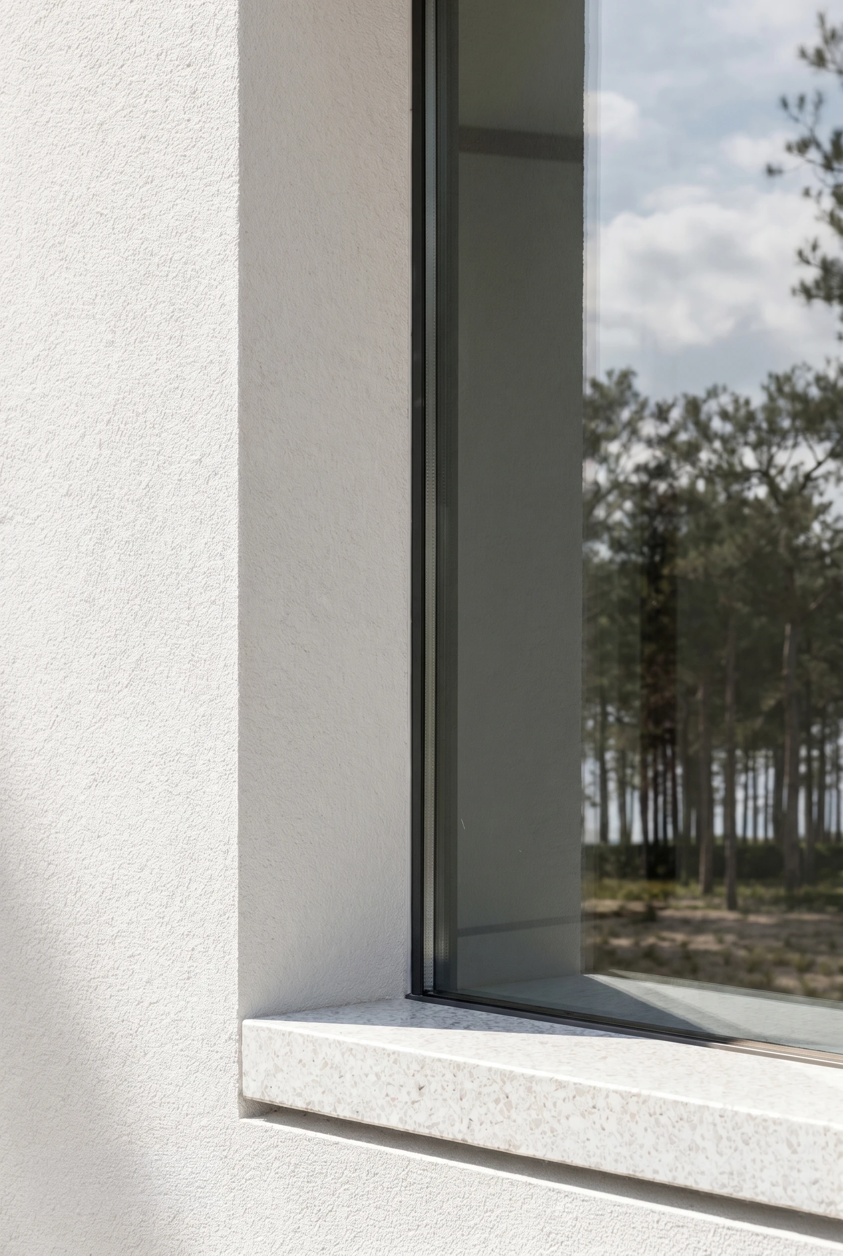 25.012 GJL — architectural detail 1, private residence in Gjiri i Lalezit, Albania, Andoni Studio