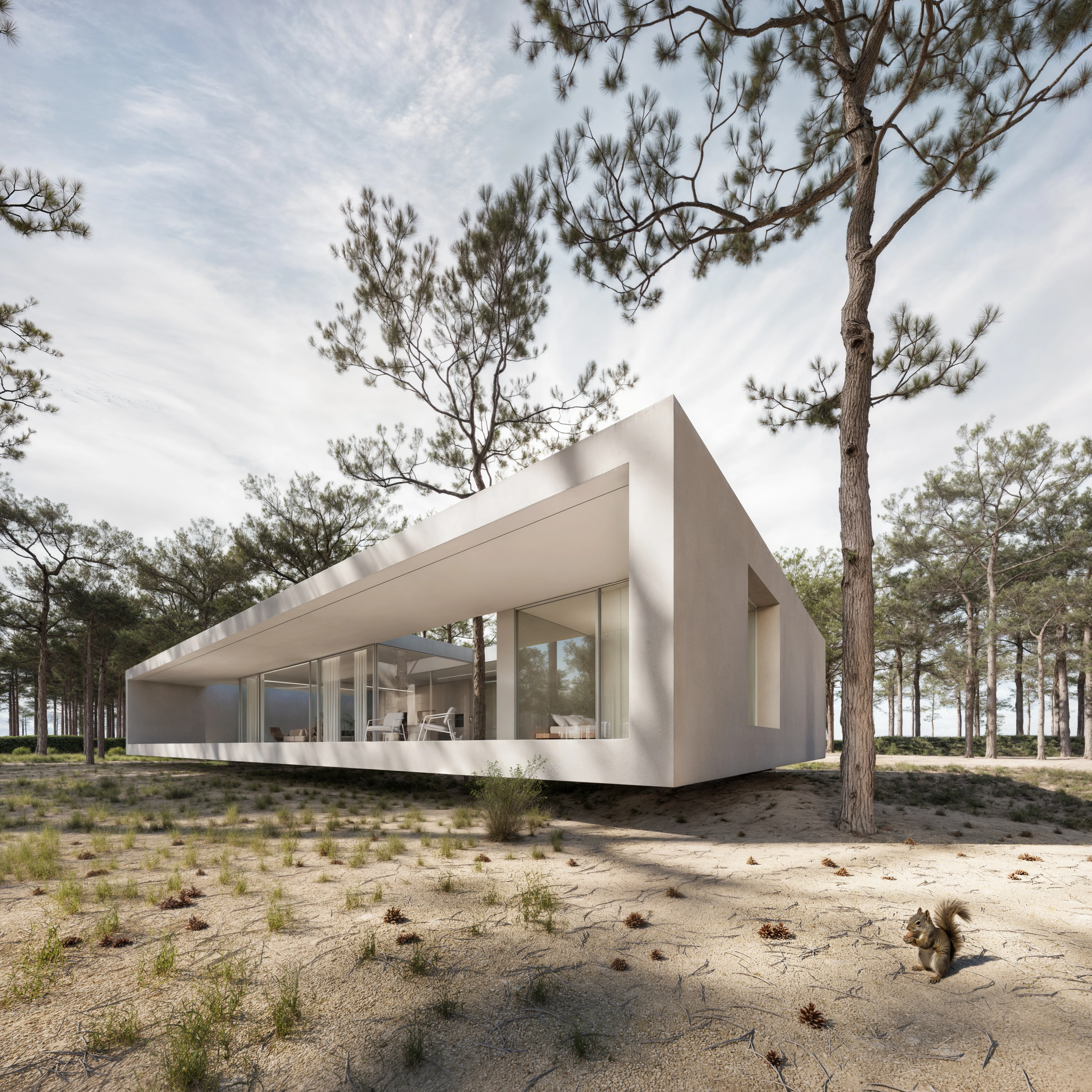 25.012 GJL — exterior and interior view 5, private residence in Gjiri i Lalezit, Albania, Andoni Studio