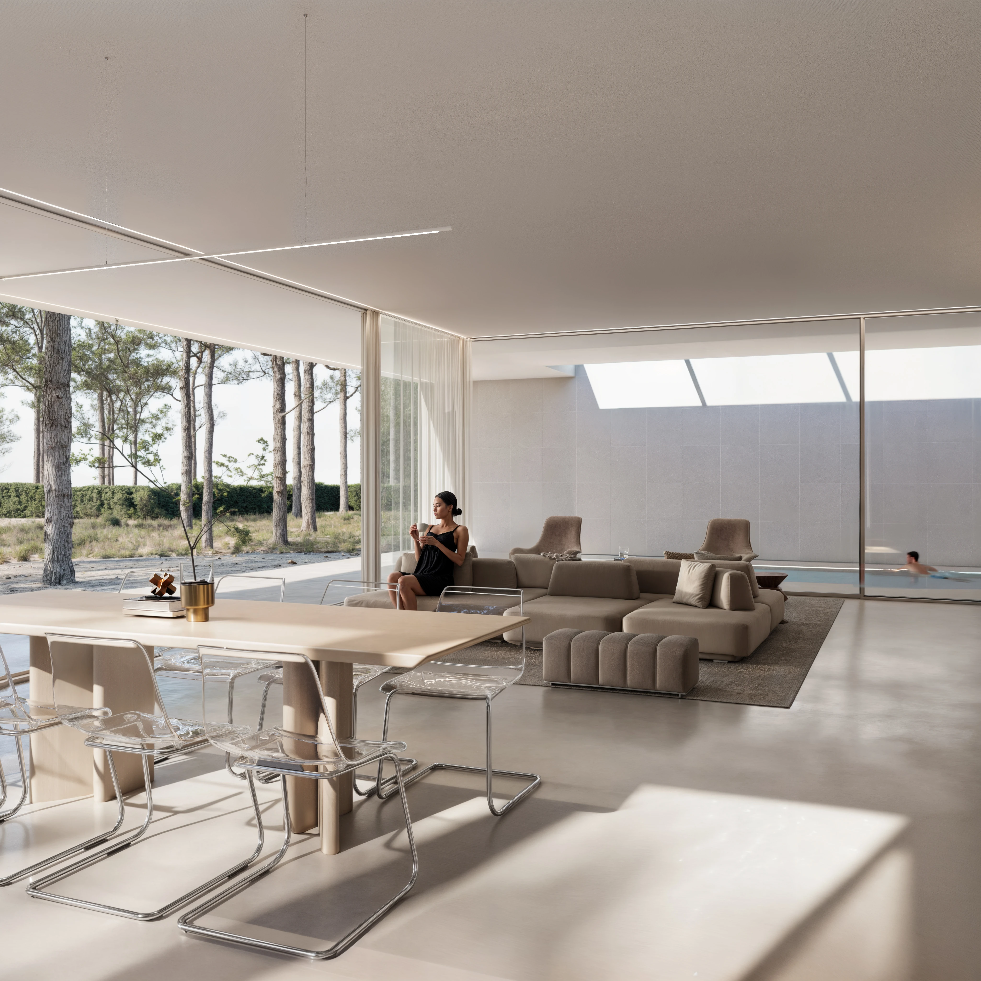 25.012 GJL — exterior and interior view 6, private residence in Gjiri i Lalezit, Albania, Andoni Studio