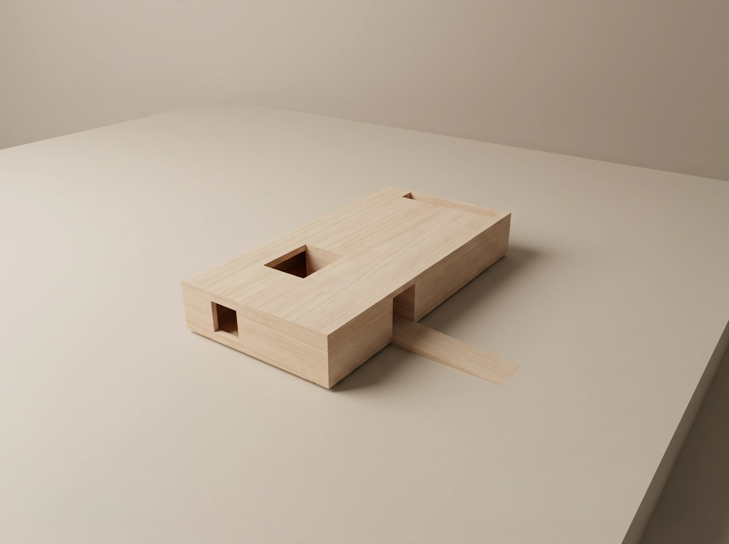 25.012 GJL — physical architectural model 1, private residence in Gjiri i Lalezit, Albania, Andoni Studio