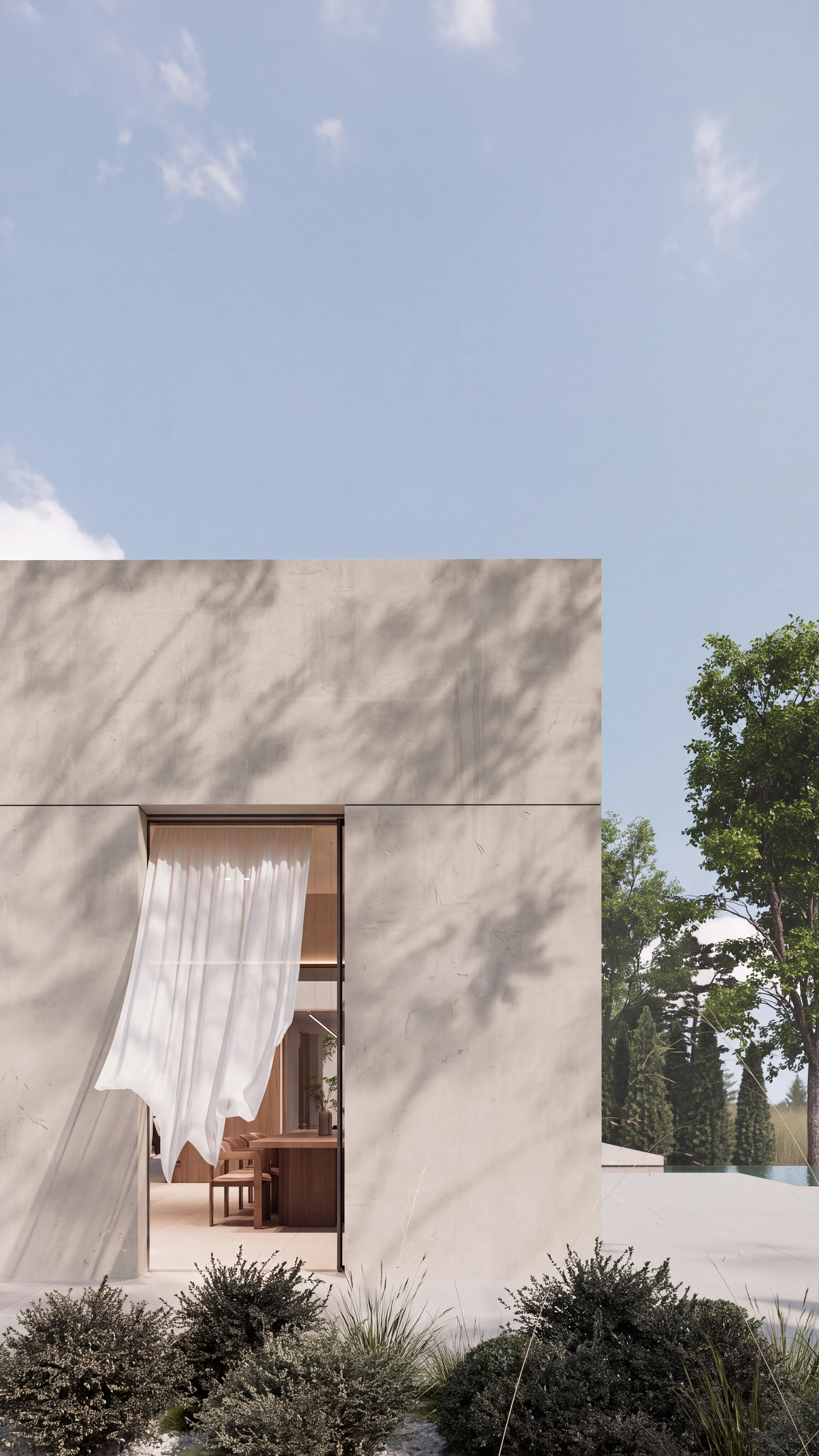 26.008 THR — exterior view 1, private residence in Tirana, Albania, Andoni Studio