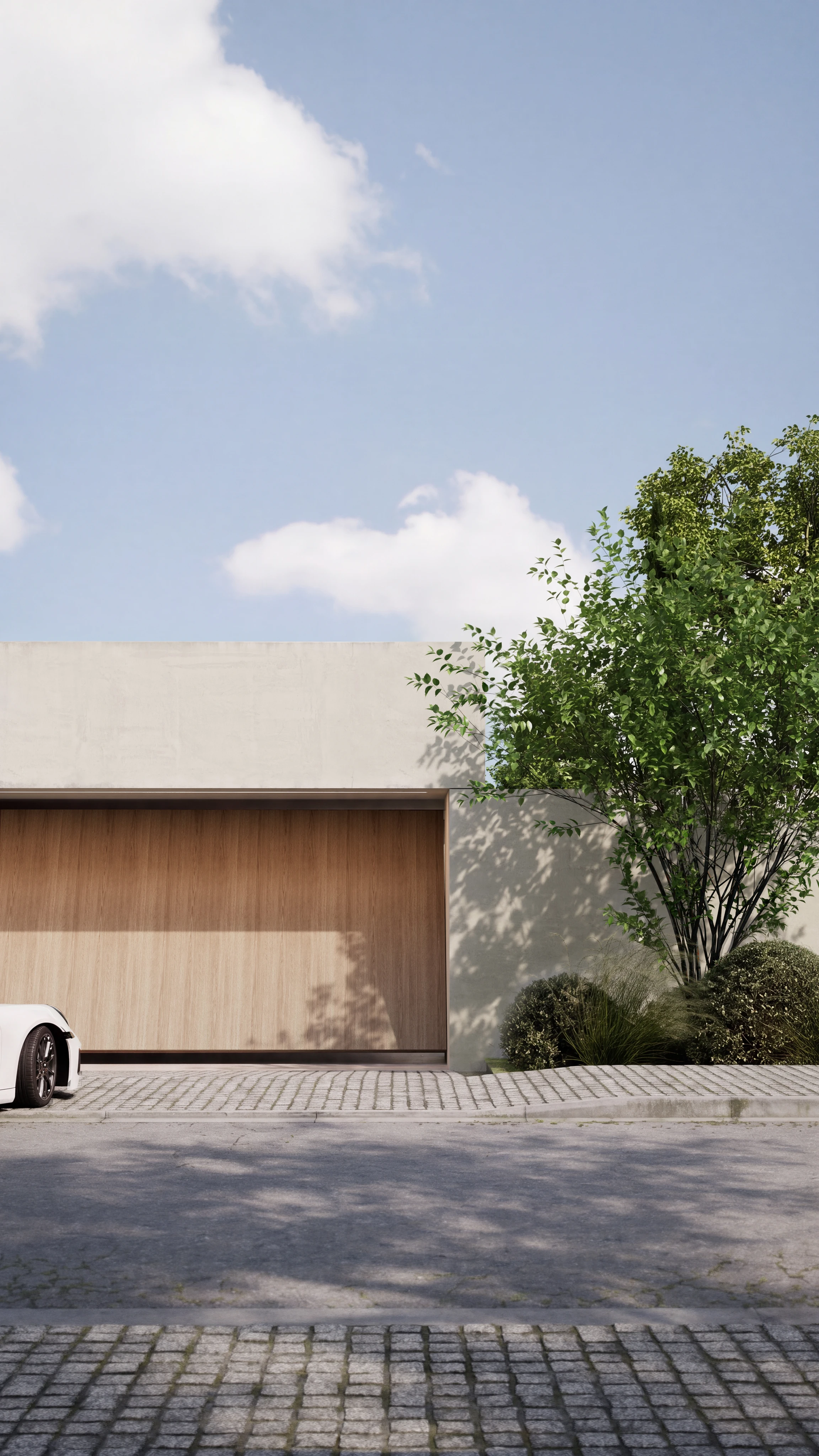 26.008 THR — exterior view 2, private residence in Tirana, Albania, Andoni Studio
