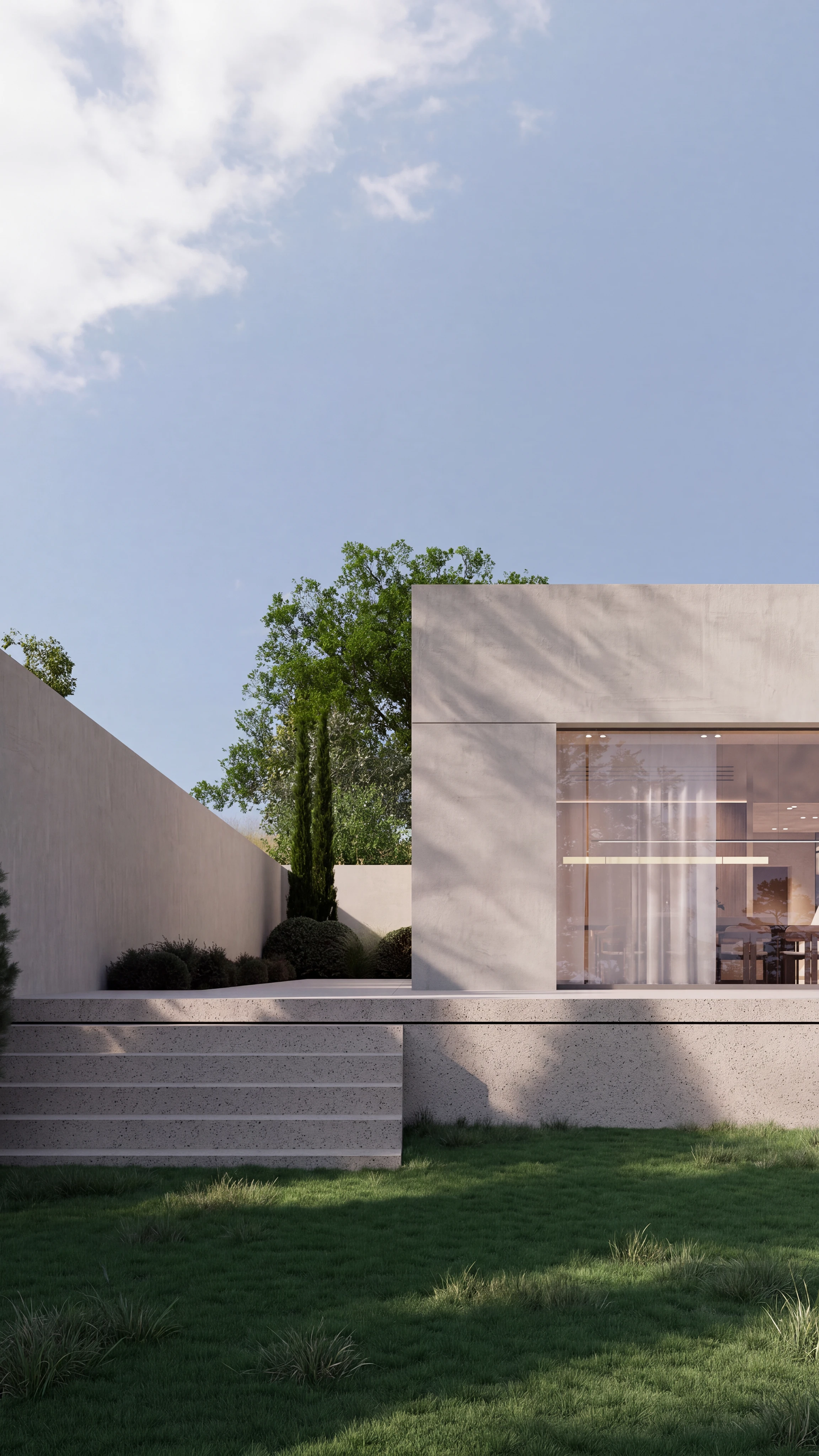 26.008 THR — exterior view 4, private residence in Tirana, Albania, Andoni Studio
