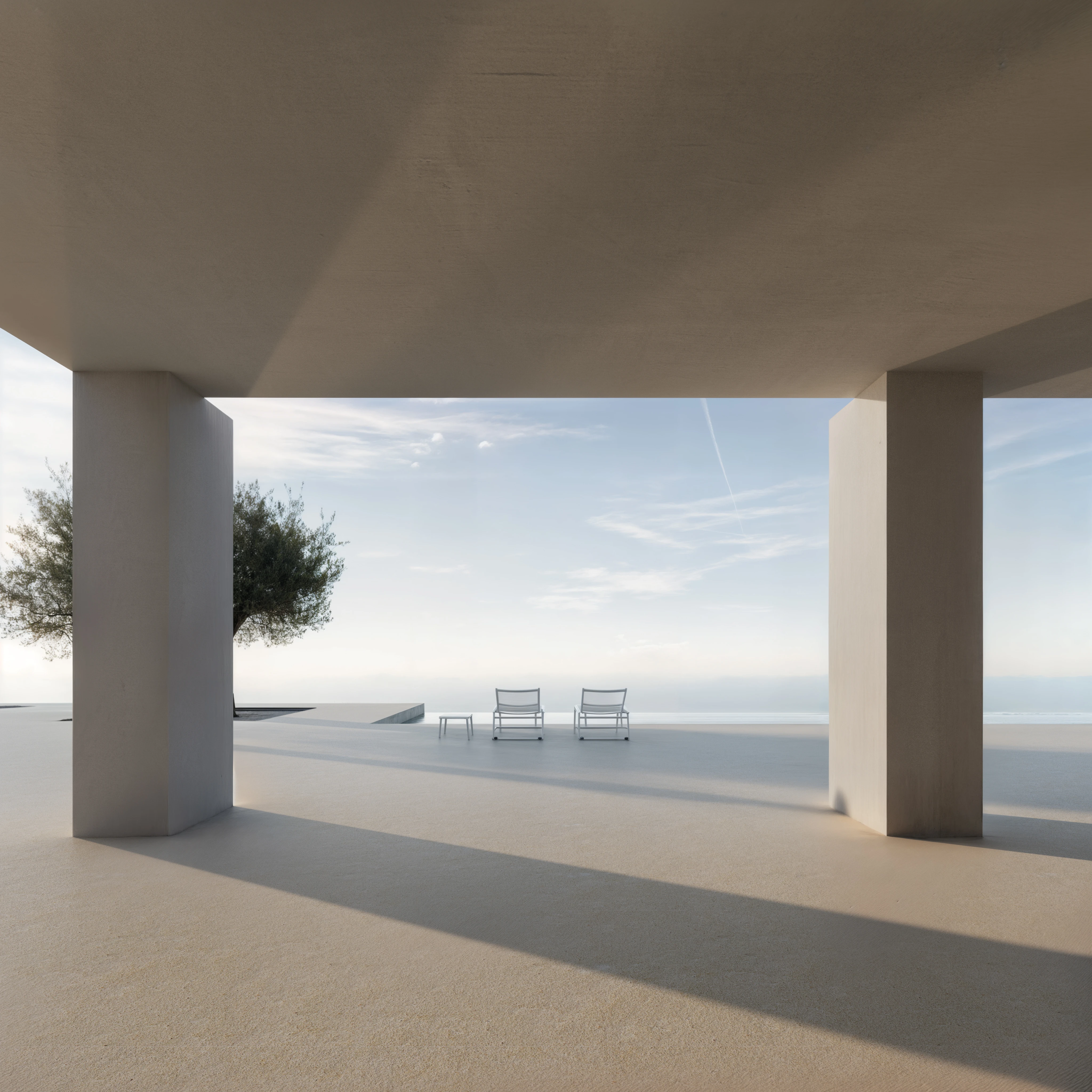 25.010 VSS — exterior and aerial view 6, private residence in Sarande, Albania, Andoni Studio