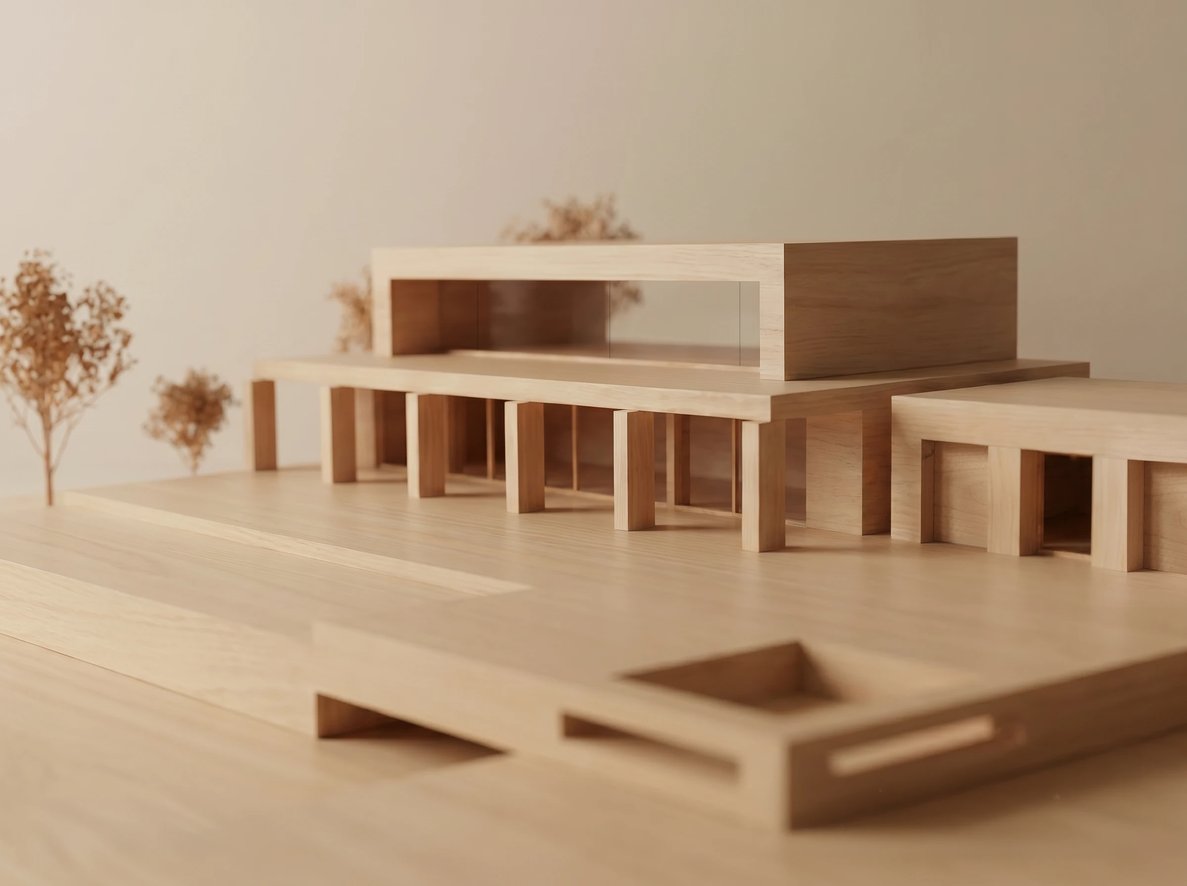 25.010 VSS — physical architectural model 2, private residence in Sarande, Albania, Andoni Studio